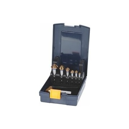 Garant 7 Pc High-Precision HSS-E Countersink Set, 90 Deg, AlTiCN Coated, 6 mm to 25 mm 150394 7